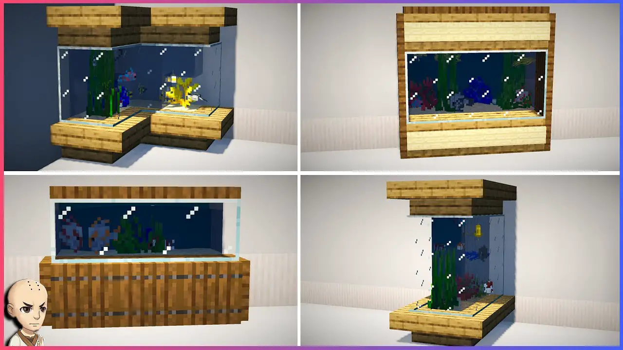 How to Make a Aquarium in Minecraft? 2