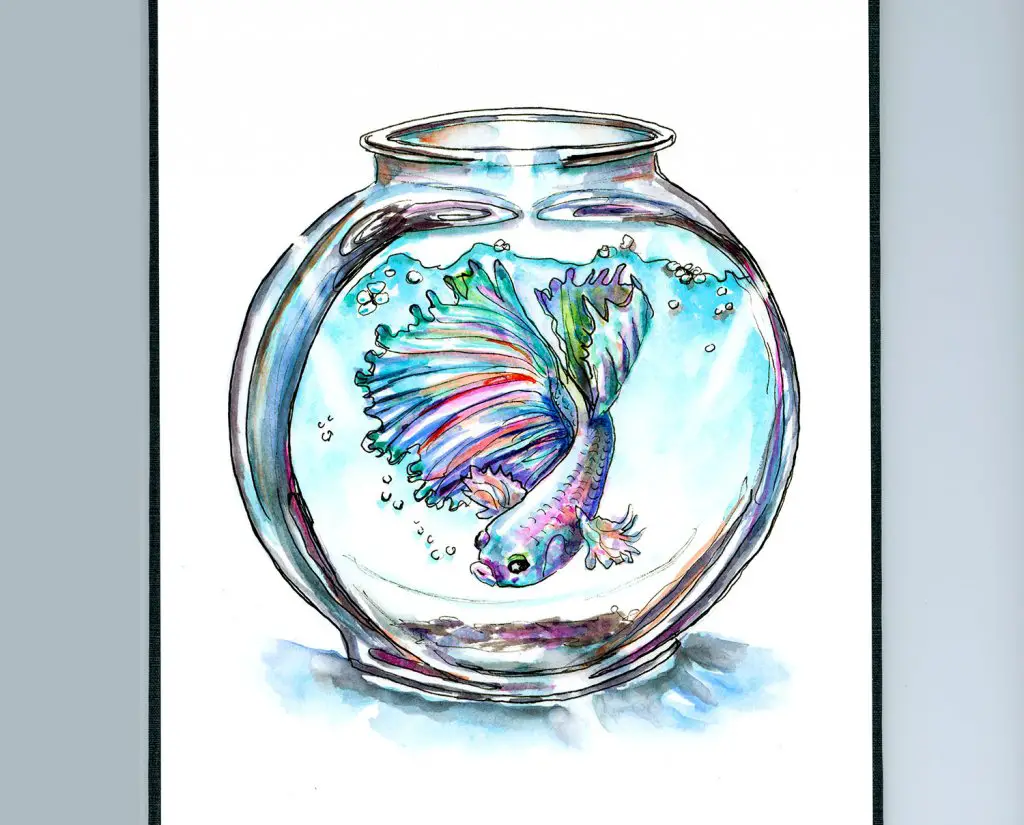 How to Create Stunning Betta Fish Watercolor Art? 2