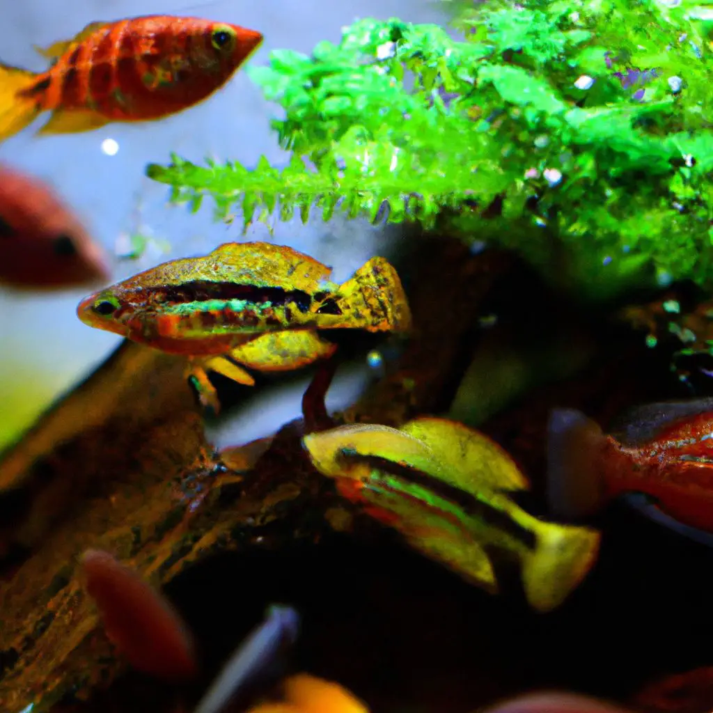 Can you put cichlid with guppies