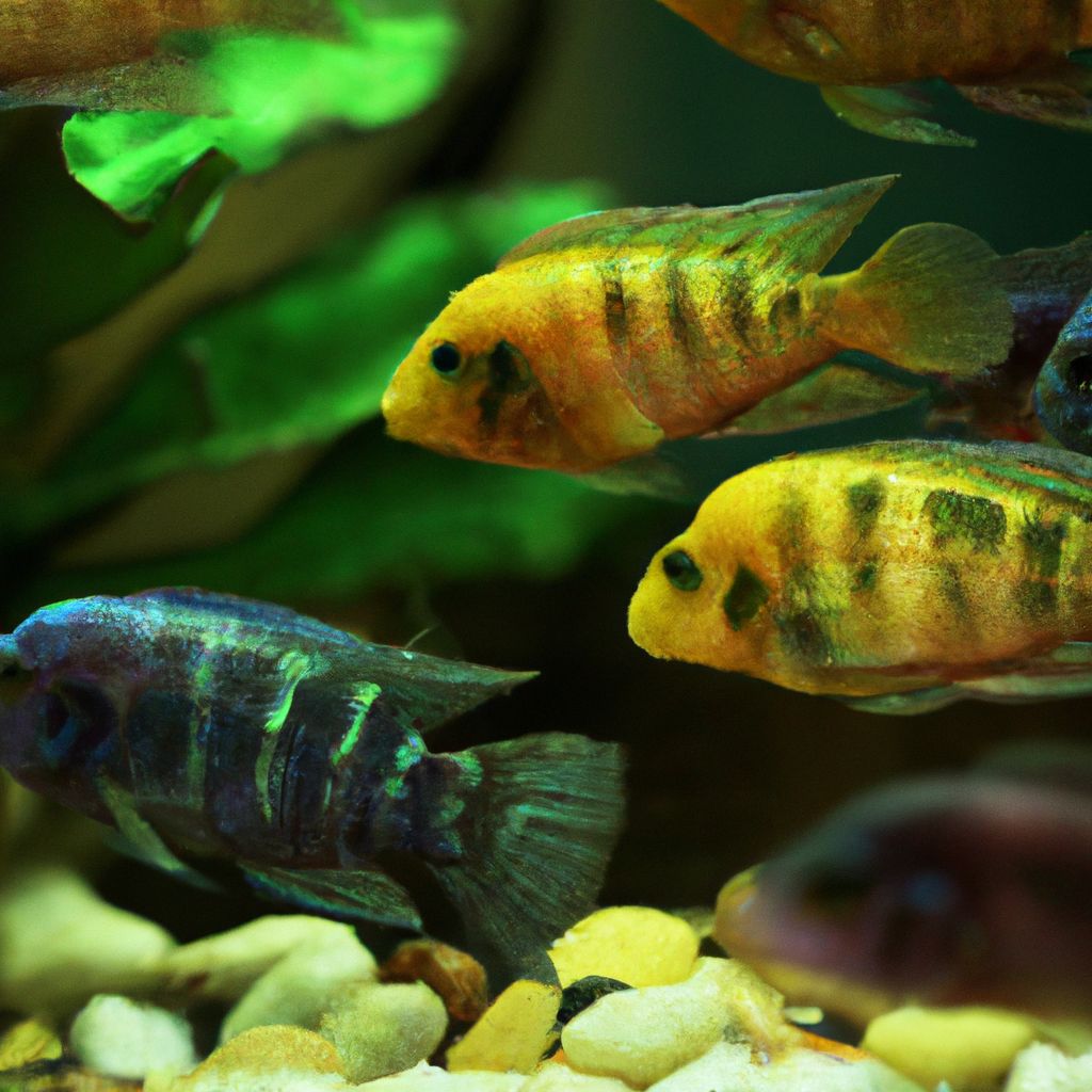 Why Do cichlids swim up and Down the glass