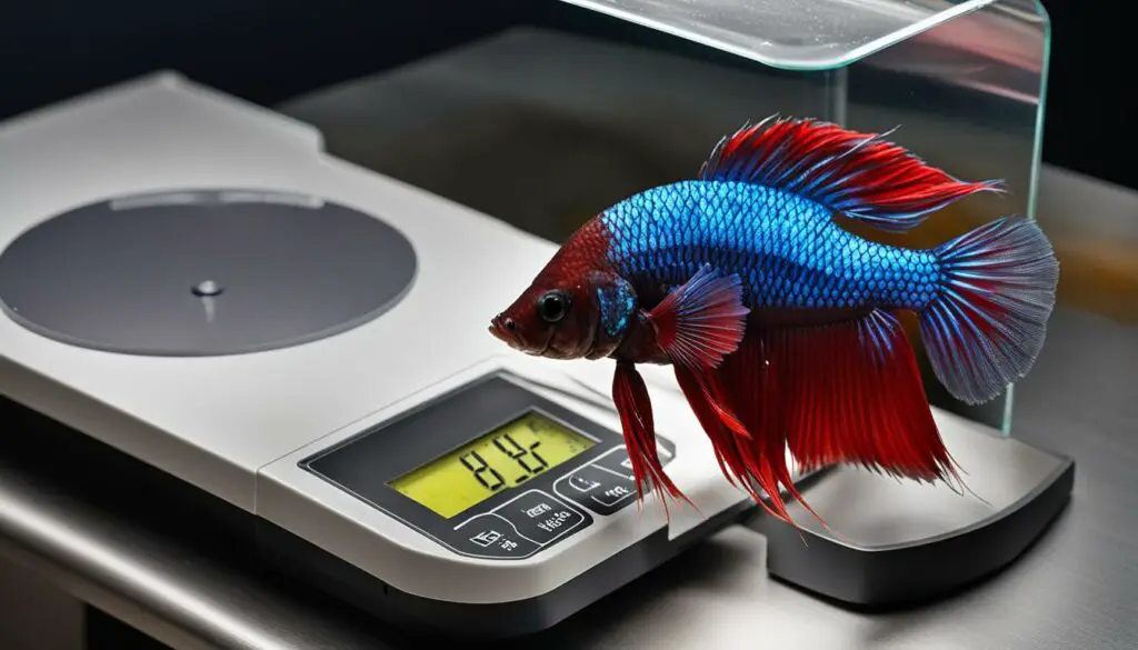 importance of weighing betta fish
