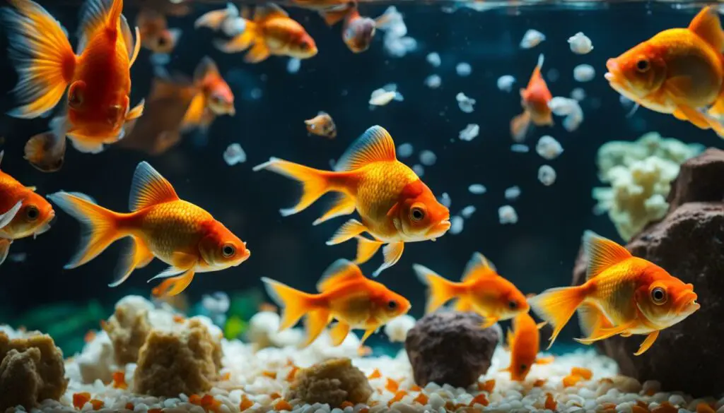 goldfish feeding habits