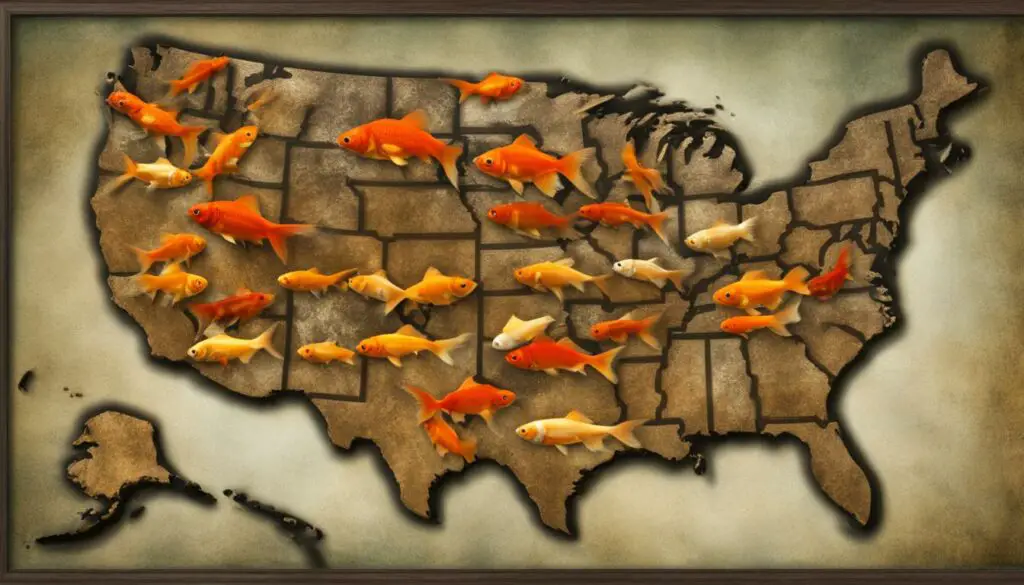 spread of goldfish as invasive species