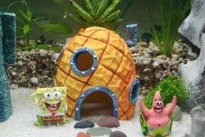 spongebob aquarium decor