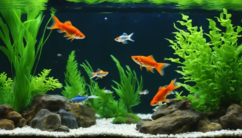 best practices for housing guppies and goldfish