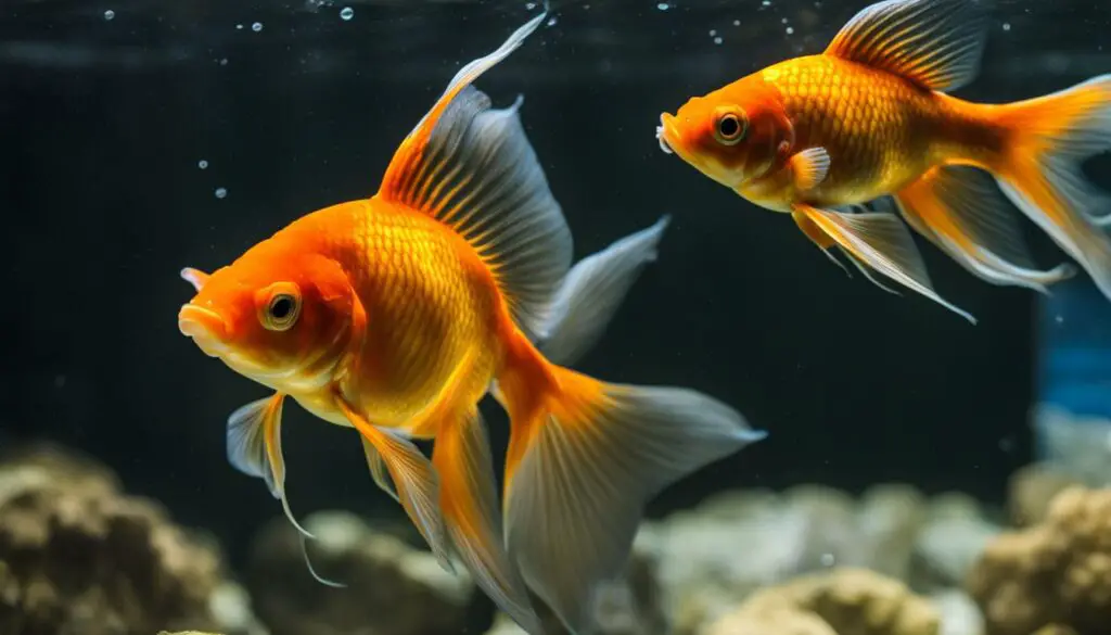 goldfish mating