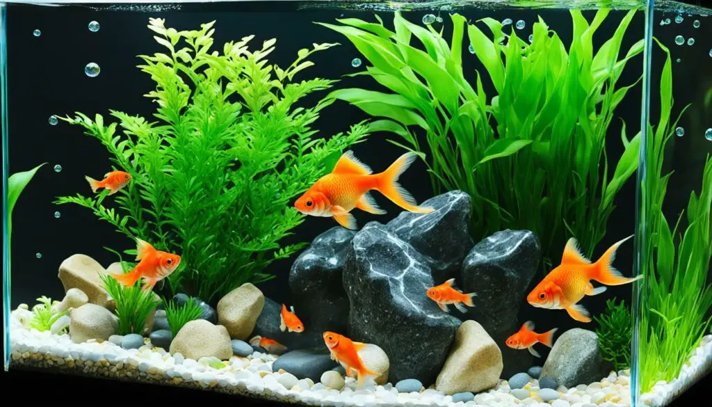goldfish tank accessories