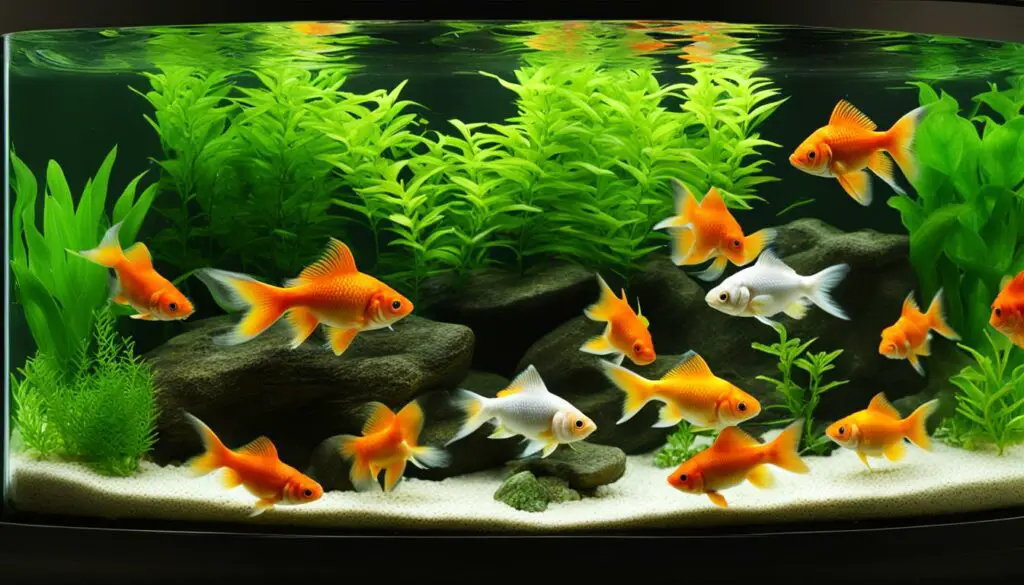 goldfish tank ecosystem