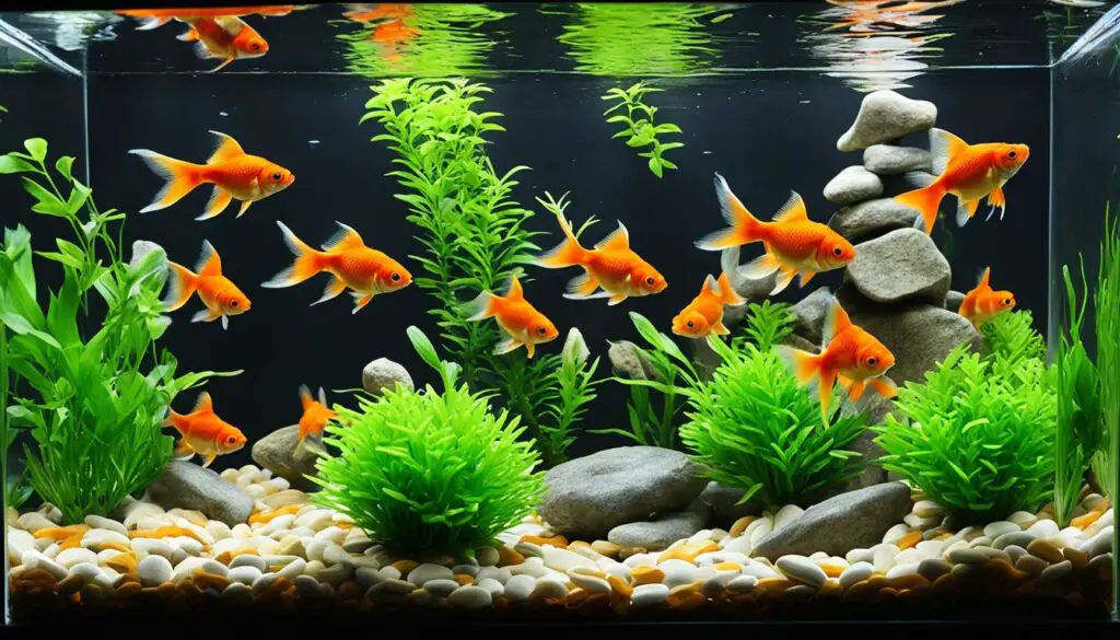 goldfish tank stocking