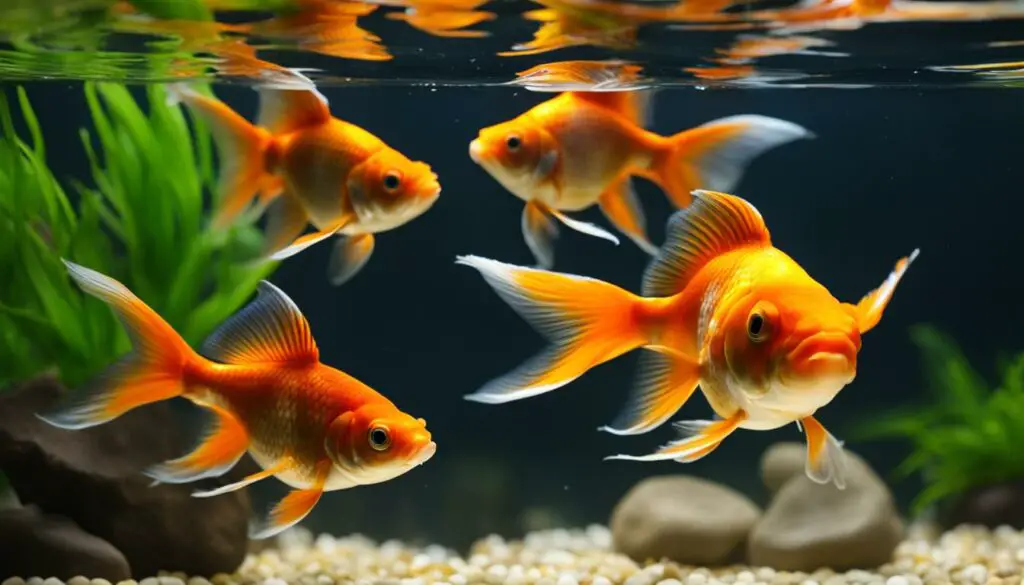goldfish tank swimming space