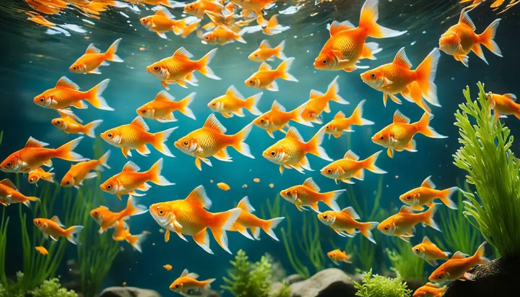 Goldfish Swimming