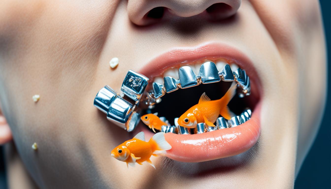 can I eat goldfish with braces