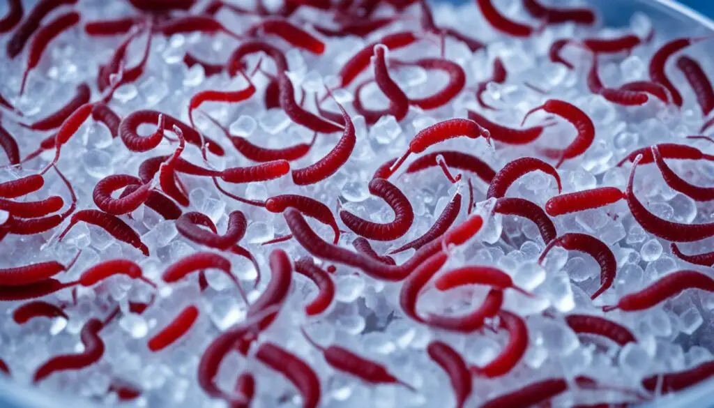 frozen bloodworms