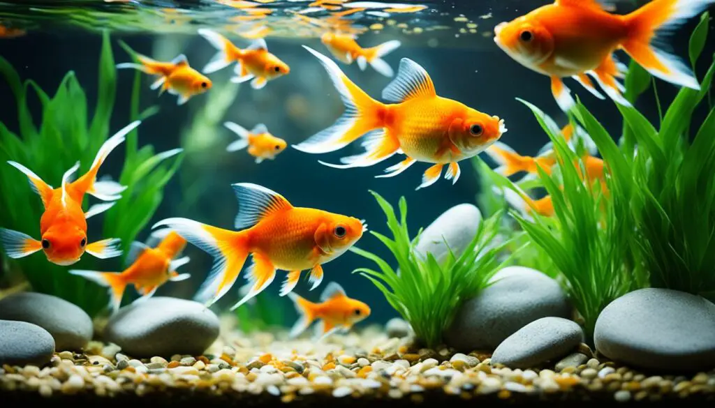 goldfish and tadpoles