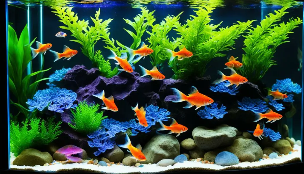 goldfish tank lighting benefits