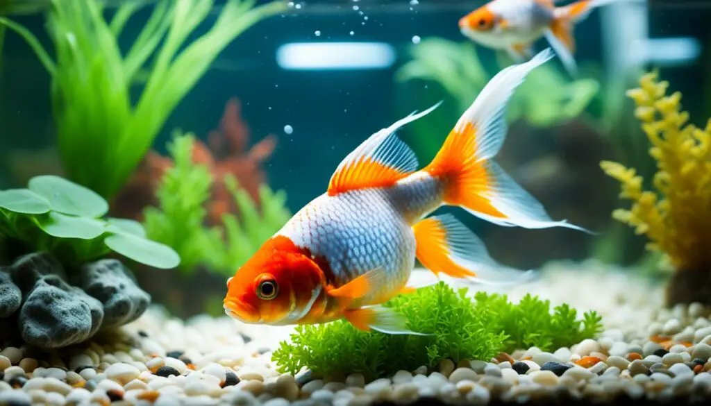 goldfish with bacterial infection