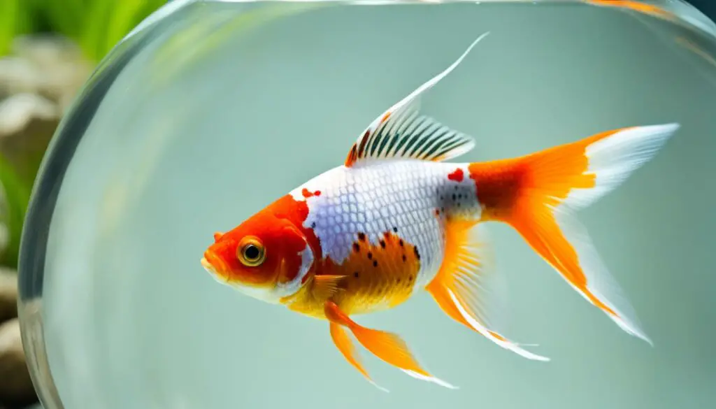 goldfish with red spots