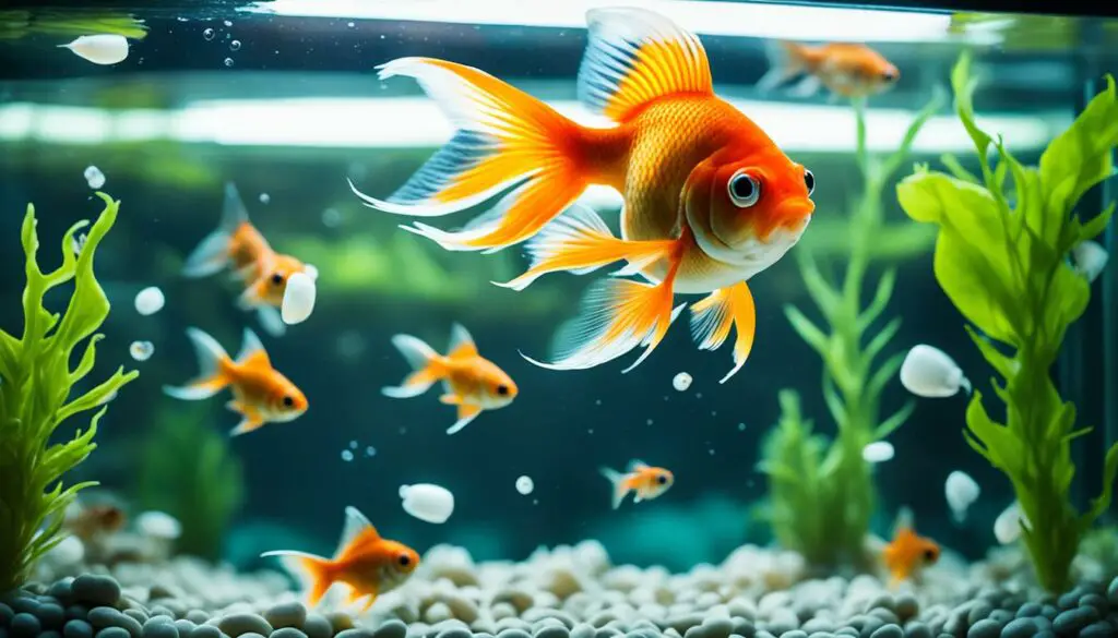 risks of feeding guppy food to goldfish